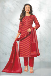 Ambarlyn Jaipur Cotton Ethnic Printed Salwar Kameez for Women with Cotton Dupatta and Pants